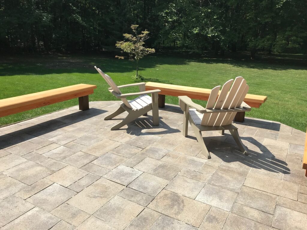 concrete paver patio