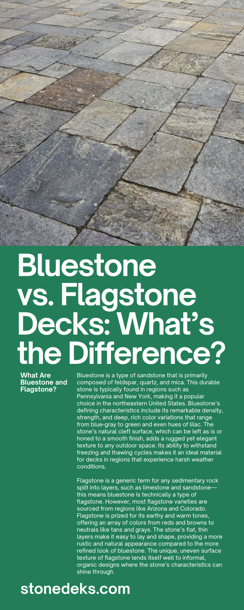 Bluestone vs. Flagstone Decks: What’s the Difference?